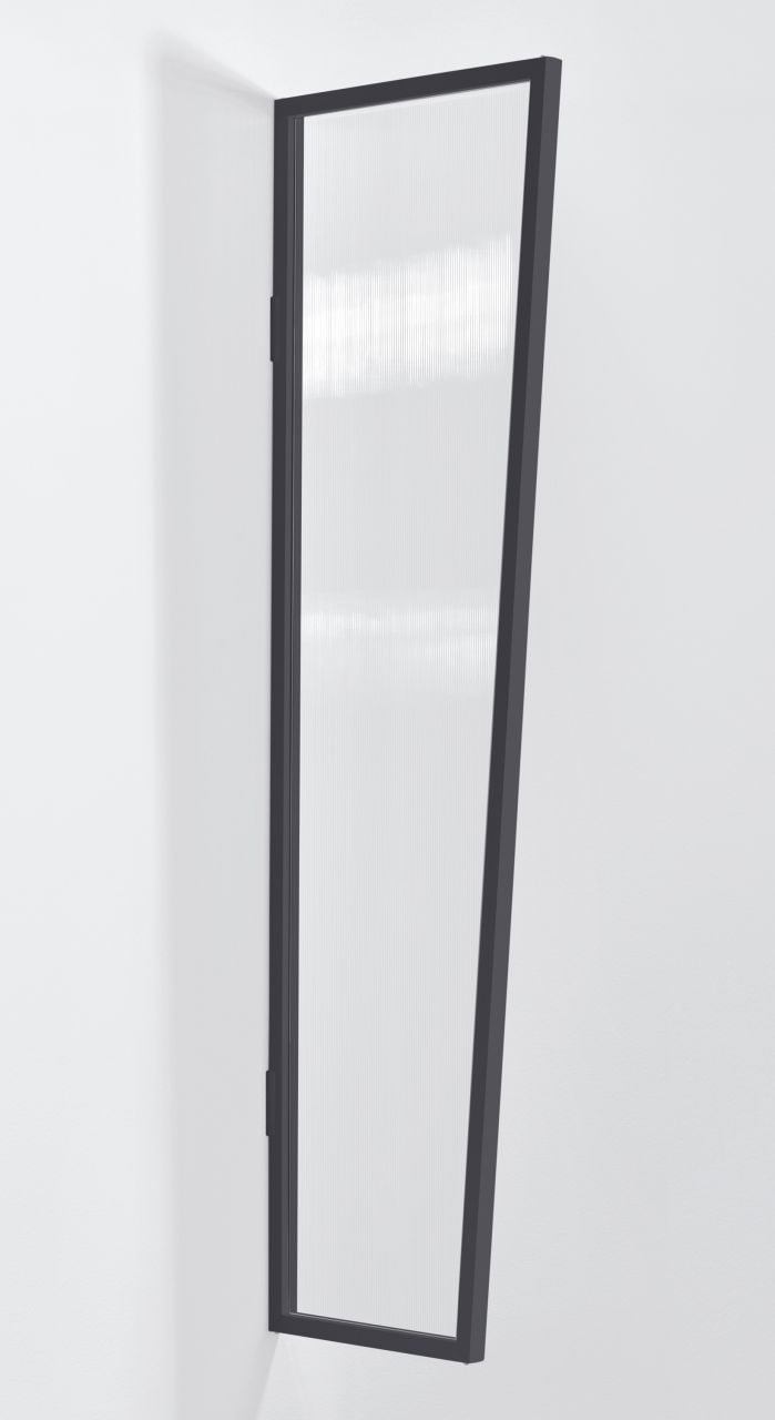 Gutta Seitenblende B1 Aluminium anthrazit, Polycarbonat klar von Gutta
