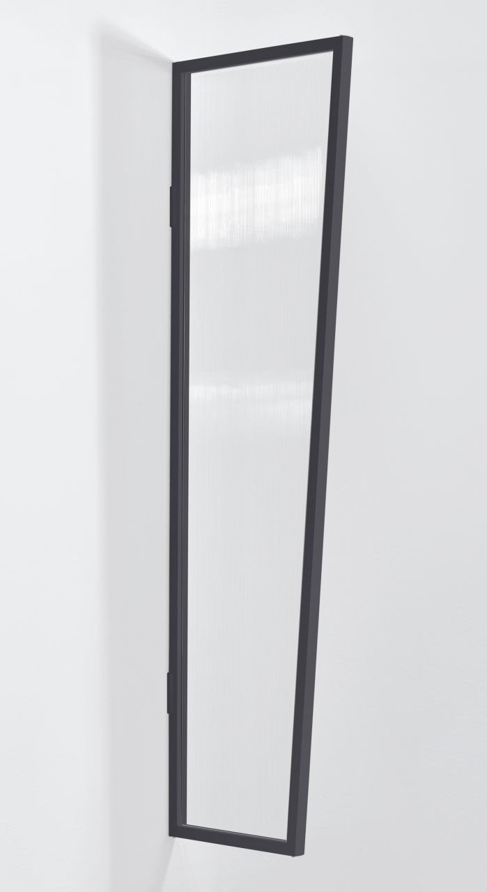 Gutta Seitenblende B1 Aluminium anthrazit, Polycarbonat klar von Gutta