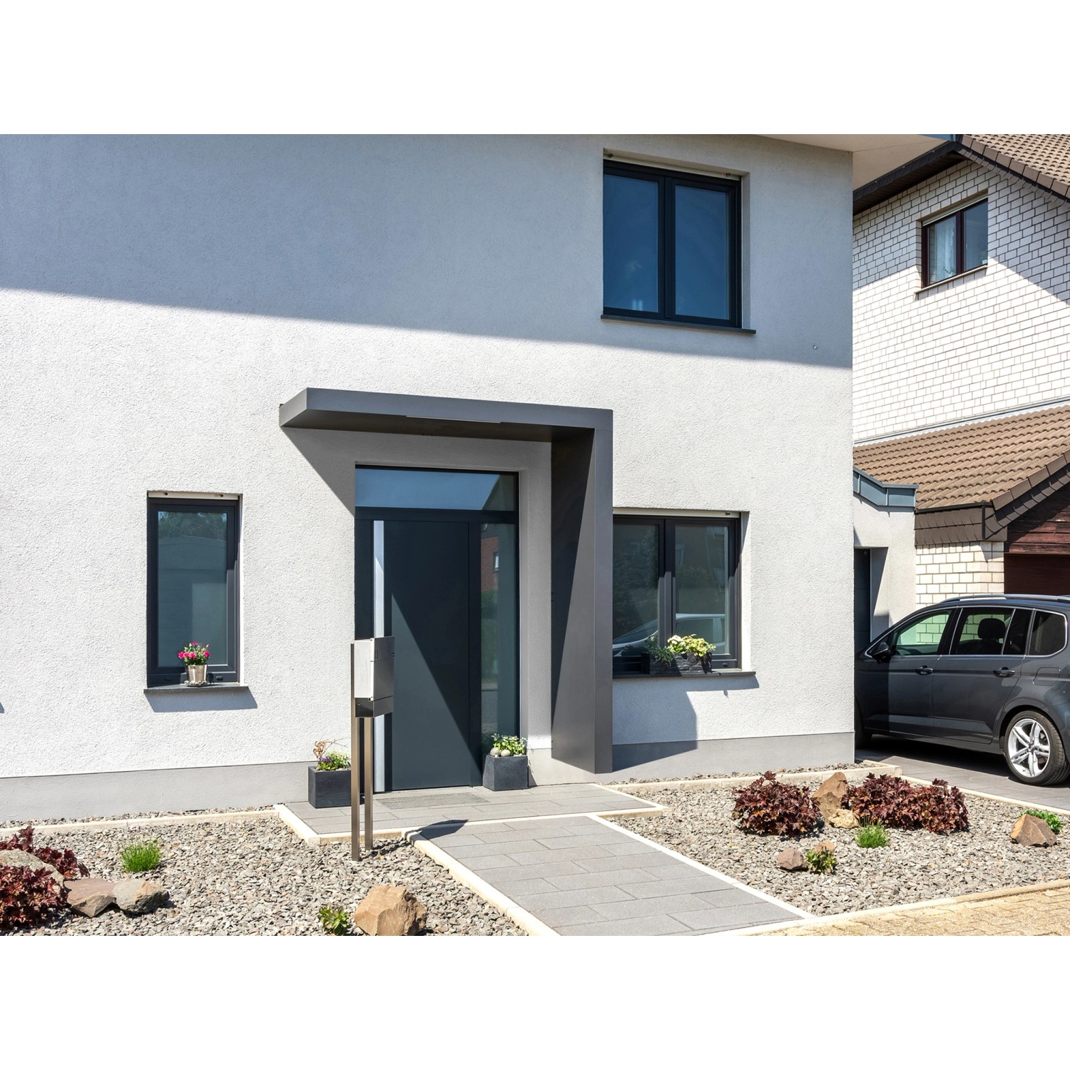 Gutta Rechteckvordach BS PLUS Anthrazit 200 x 90 cm Seite Rechts Gutta Rechteckvordach BS PLUS Anthrazit 200 x 90 cm Seite Rechts von Gutta