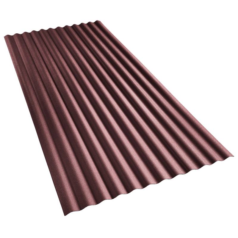 Gutta Wellplatte Guttanit+ 76/18 Rot 200 cm x 90 cm von Gutta