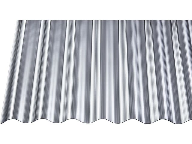 Gutta Polycarbonat-Wellplatte Sinus 76/18 300 x 90 cm 1,4 mm anthrazit von Gutta