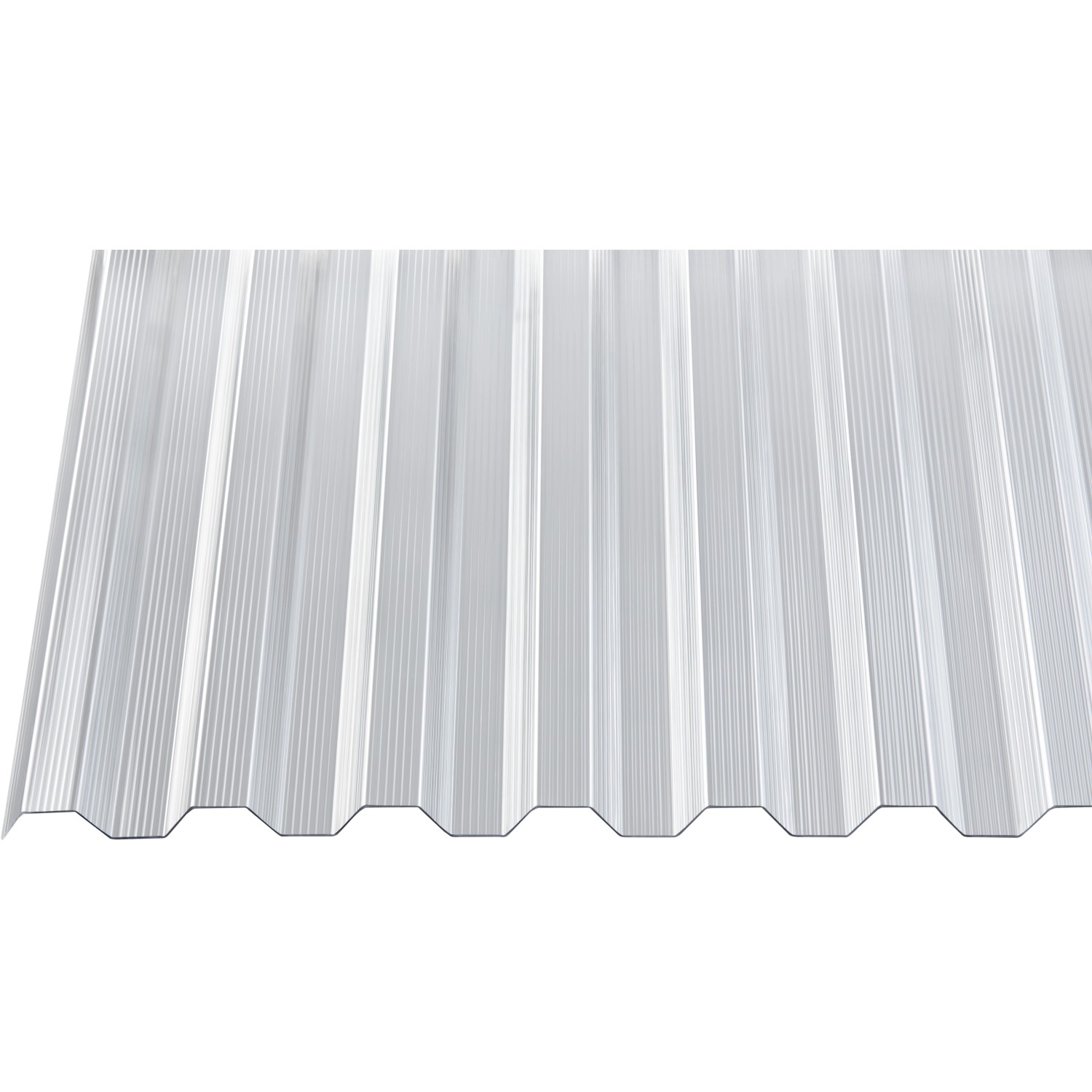 PC Wellplatte Trapez 76/18 gerillt Klar 1,4 mm 2000 mm x 950 mm PC Wellplatte Trapez 76/18 gerillt Klar 1,4 mm 2000 mm x 950 mm von Gutta