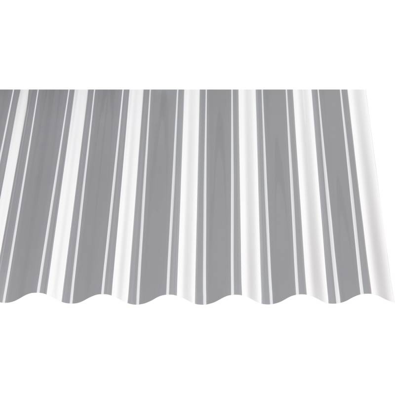 PVC-Profilplatte 0,7 mm Sinus 76/18 Transparent 2000 mm x 900 mm von Gutta