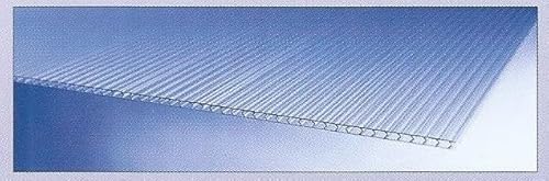 Polycarbonat Hohlkammerplatten - Doppelstegplatten 4 mm - Zuschnitte für Gewächshäuser - Länge: 1250 mm - Breite 700 mm (3) von Gutta