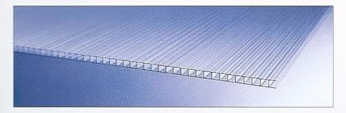 Polycarbonat Hohlkammerplatten - Doppelstegplatten 6 mm - Zuschnitte für Gewächshäuser - Länge: 2000 mm - Breite: 610 mm (8) von Gutta