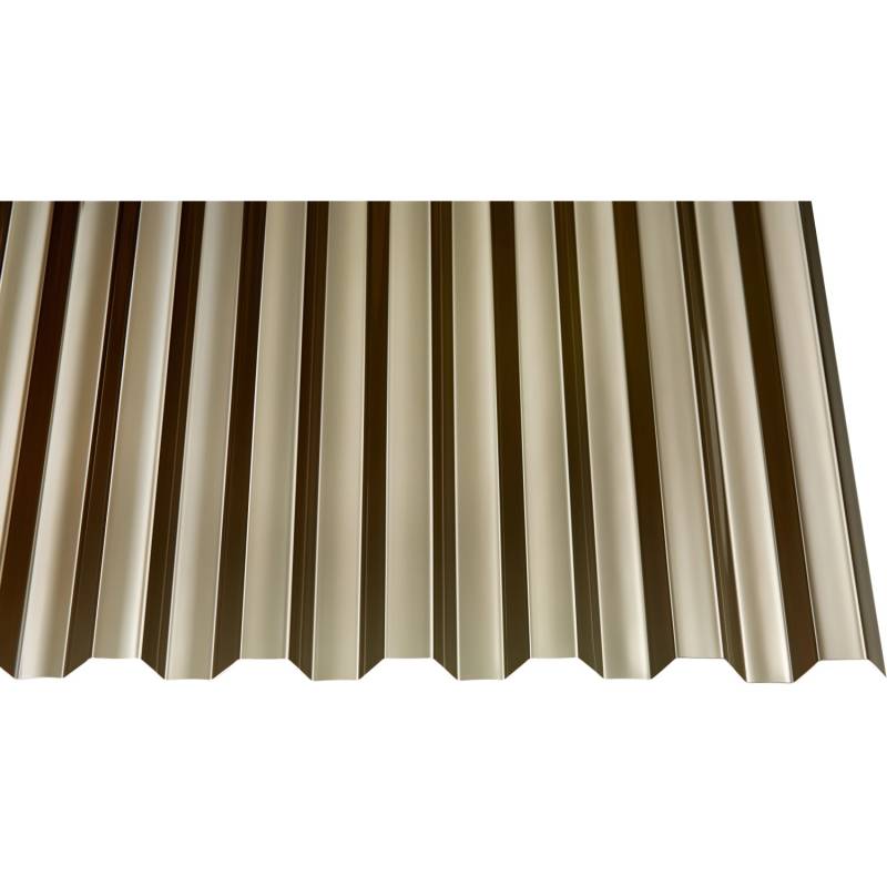 Profilplatte PC 0,8 mm Trapez 2500 mm x 1040 mm Bronce von Gutta