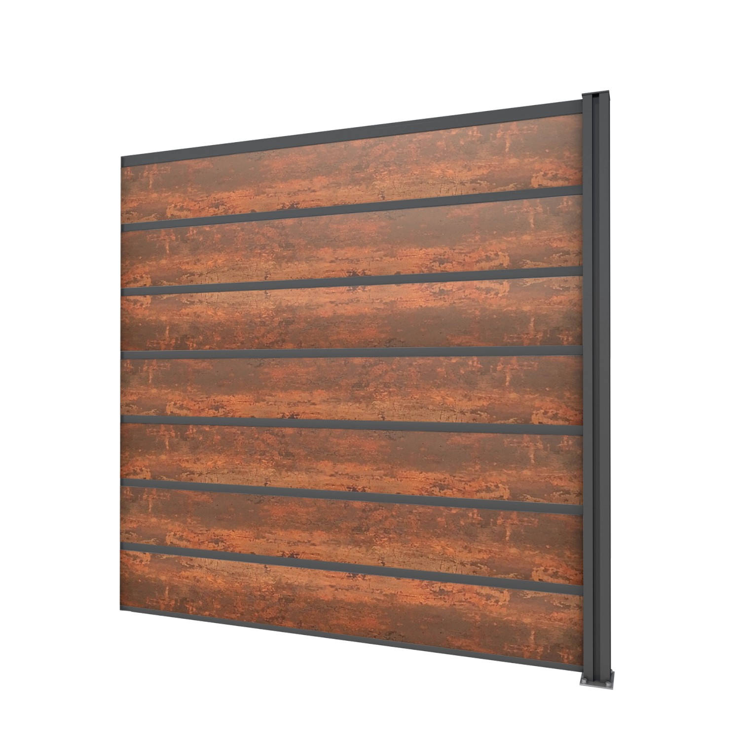 Gutta Sichtschutzzaun-Erweiterungsele. Anthrazit 202x186 cm Schichtst. Rostoptik Gutta Sichtschutzzaun-Erweiterungsele. Anthrazit 202x186 cm Schichtst. Rostoptik von Gutta