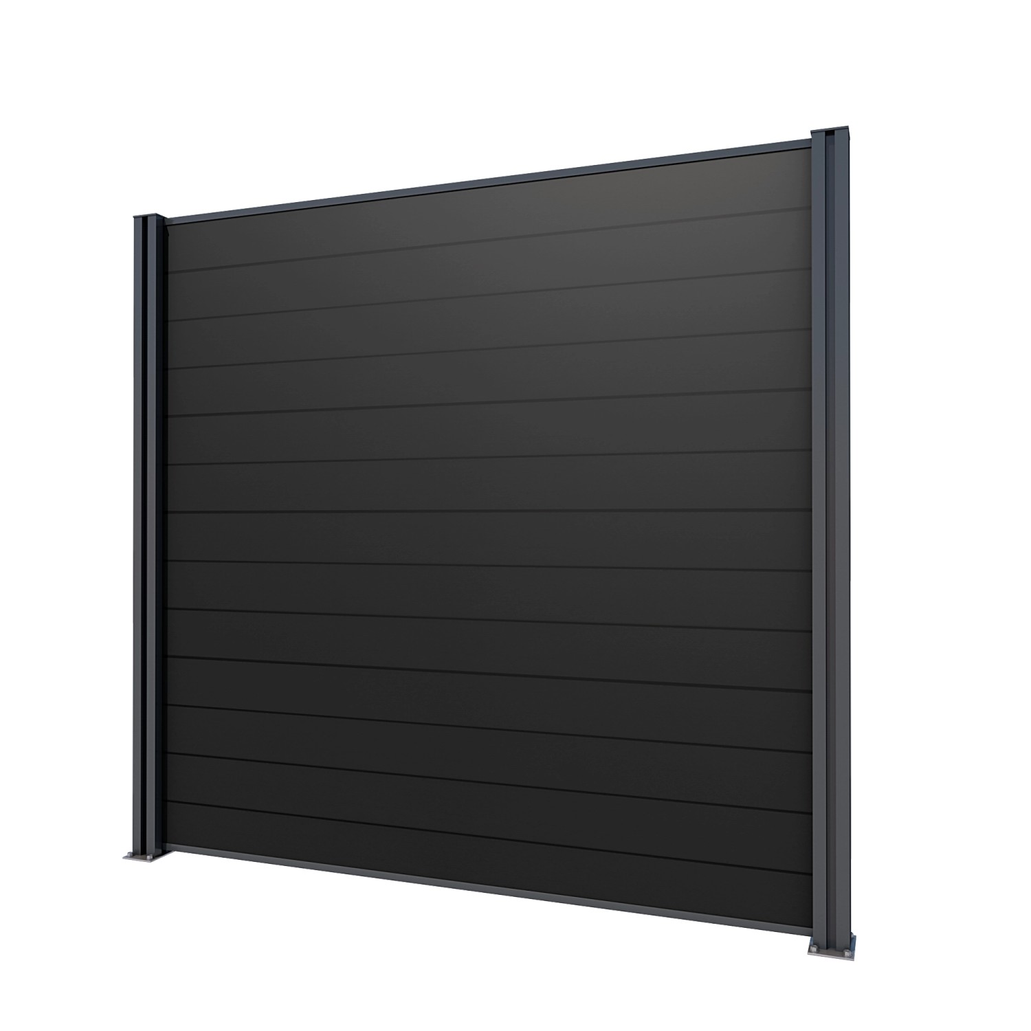 Gutta Sichtschutzzaun-Erweiterungsele. Anthrazit 202 cm x 186 cm WPC Dielen Grau Gutta Sichtschutzzaun-Erweiterungsele. Anthrazit 202 cm x 186 cm WPC Dielen Grau von Gutta