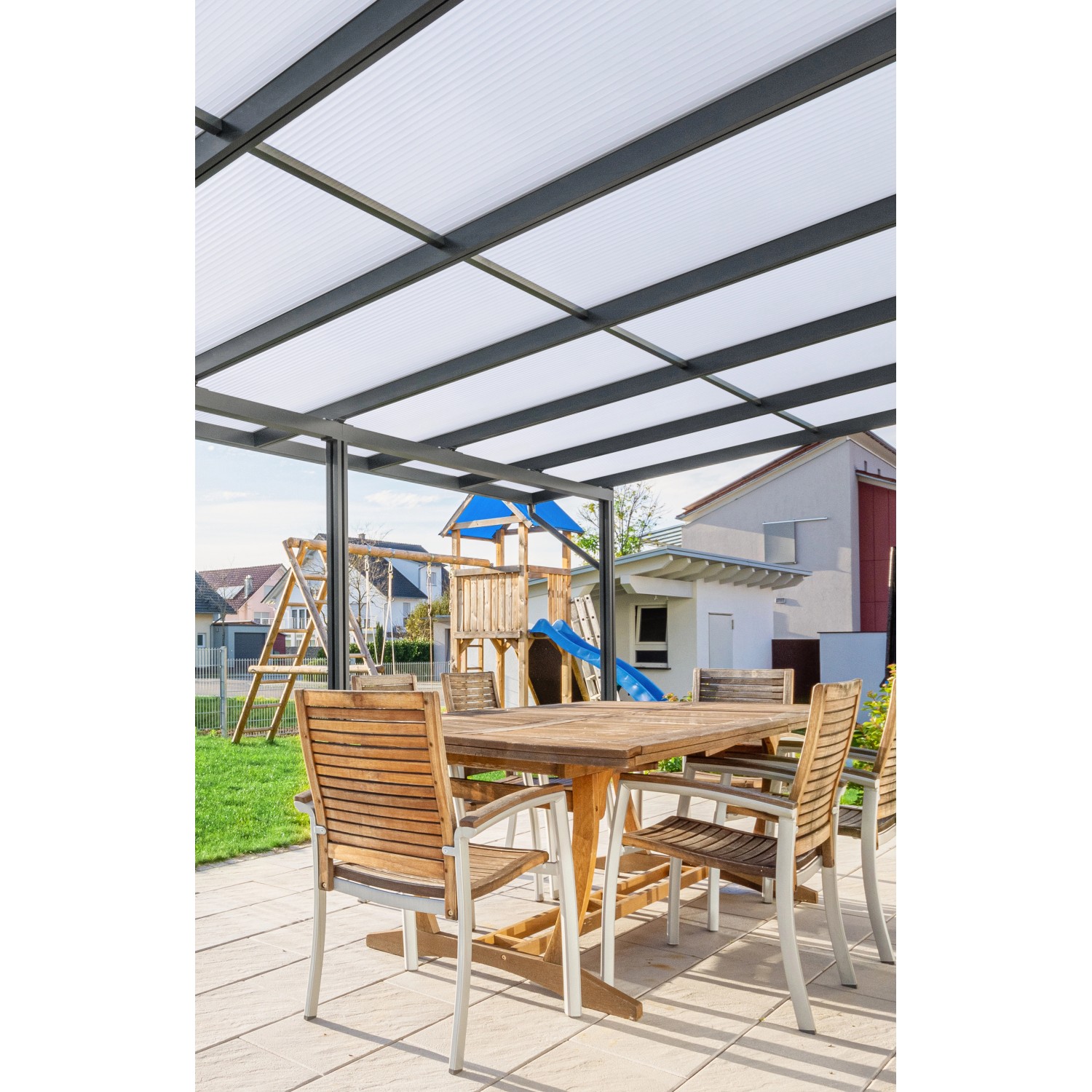 Gutta Terrassendach Premium Anthrazit Stegpl. Acryl Klima Blue 6.110 x 5.060 mm Gutta Terrassendach Premium Anthrazit Stegpl. Acryl Klima Blue 6.110 x 5.060 mm von Gutta