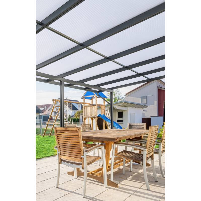 Gutta Terrassendach Premium Anthrazit Stegpl. Acryl Klima Blue 9.135 x 4.060 mm von Gutta