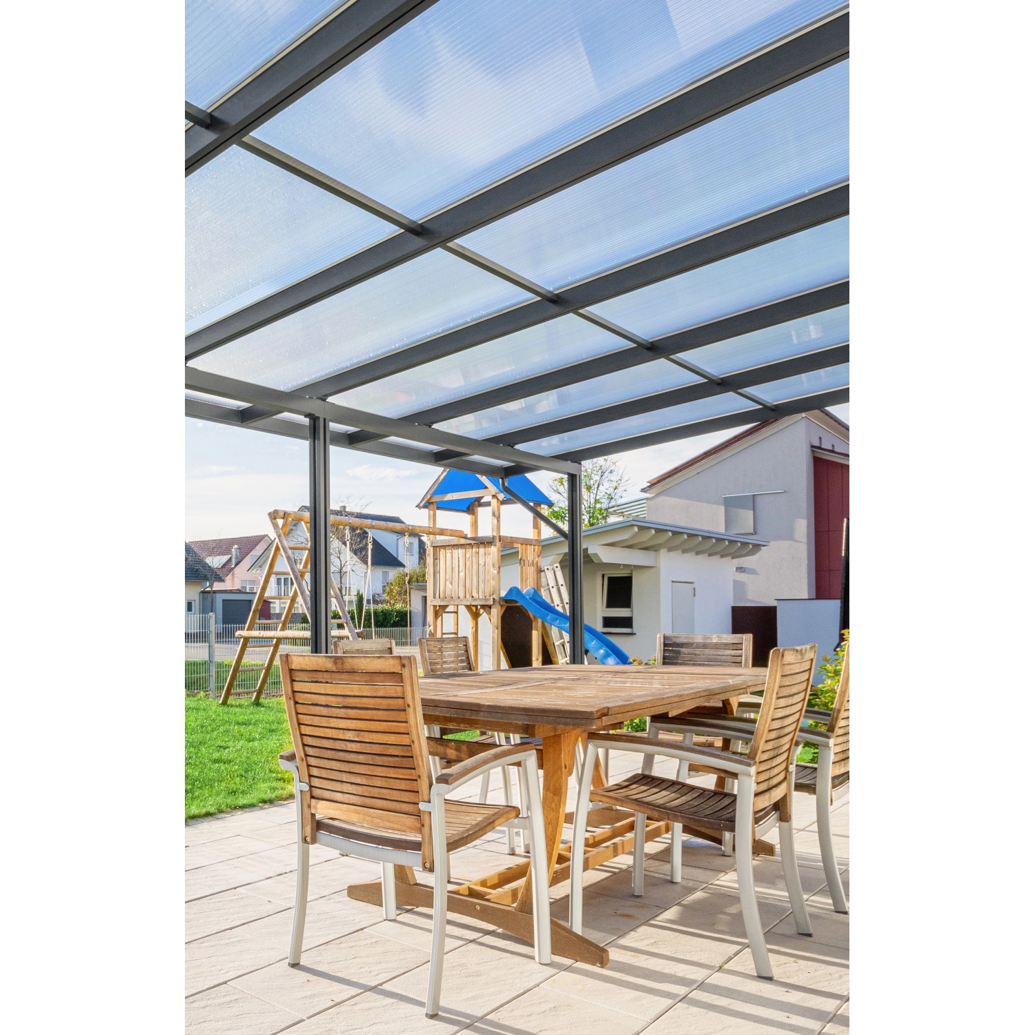 Gutta Terrassendach Premium Anthrazit Stegplatten PC SO Klar 6.110 mm x 3.060 mm Gutta Terrassendach Premium Anthrazit Stegplatten PC SO Klar 6.110 mm x 3.060 mm von Gutta