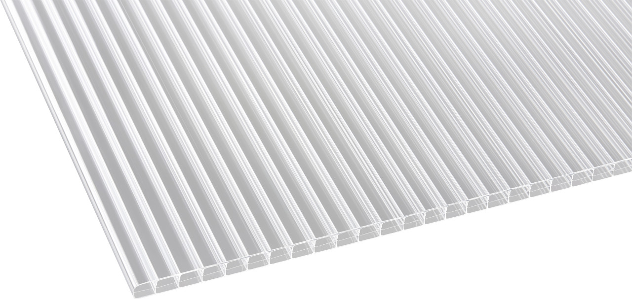 Gutta Polycarbonat-Doppelstegplatte 300 x 98 cm 16 mm klar von Gutta