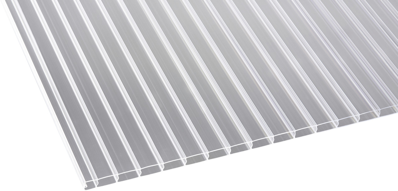 Gutta Polycarbonat-Doppelstegplatte Dual Estetics 200 x 98 cm 16 mm klar von Gutta