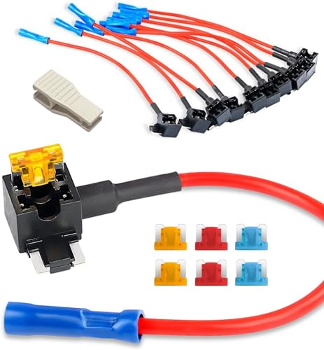 GUUZI 10 Stück 12–24 V Low-Profile-Mini-Auto-Add-a-Circuit-Sicherung TAP-Adapter APS ATT Flachsicherungsset für Autos LKW Boote mit 5/10/15 Ampere Sicherung GUUZI 10 Stück 12–24 V Low-Profile-Mini-Auto-Add-a-Circuit-Sicherung TAP-Adapter APS ATT Flachsicherungsset für Autos LKW Boote mit 5/10/15 Ampere Sicherung von Guuzi