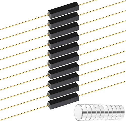 GUUZI 10 Stück Kunststoffdichtung Reedschalter 3 * 14mm Magnetischer Induktionsschalter Mit 10 Stück 2 * 6mm Magnetisch (Schließer, Trenner) GUUZI 10 Stück Kunststoffdichtung Reedschalter 3 * 14mm Magnetischer Induktionsschalter Mit 10 Stück 2 * 6mm Magnetisch (Schließer, Trenner) von Guuzi