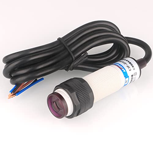 GUUZI 10cm M18 6-36VDC Diffus-Lichtschranke Sensor Optisch DREI Leitungen NPN NO (Normalerweise Geöffnet) Näherungsschalter E3F-DS10C4 von Guuzi