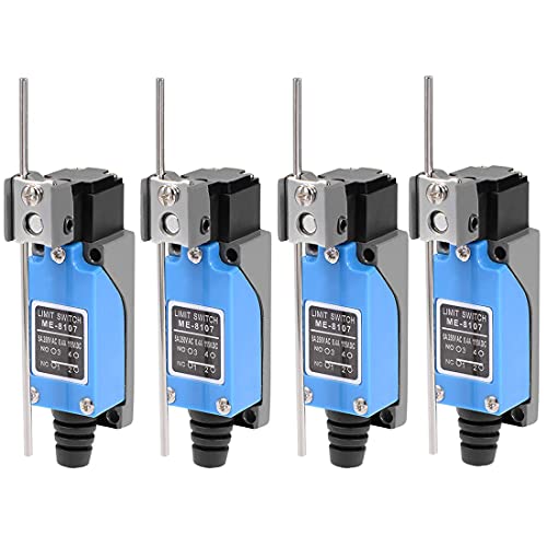 GUUZI 4pcs Einstellbarer Stangenhebelarm Momentaner Endschalter 1NC 1NO ME-8107 0~250V/5A von Guuzi