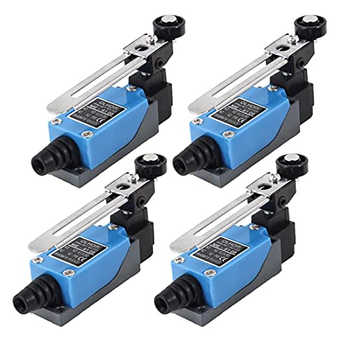 GUUZI 4pcs ME-8108 Momentaner Endschalter Einstellbarer Rollenhebelarm NC-NO CNC-Fräser Laser Plasma Kompatibel mit Ar-duino 0~250V/5A von Guuzi