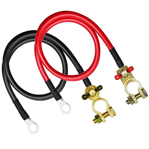 GUUZI 5 AWG/16 mm² 50 cm Batteriekabel mit Batterieklemmenanschlüssen, max. 100 A, Batteriewechselrichterkabel mit Verzinnten Kupferösen an Beiden Enden für Solarboote, Wohnmobile, Autos, Motorräder GUUZI 5 AWG/16 mm² 50 cm Batteriekabel mit Batterieklemmenanschlüssen, max. 100 A, Batteriewechselrichterkabel mit Verzinnten Kupferösen an Beiden Enden für Solarboote, Wohnmobile, Autos, Motorräder von Guuzi