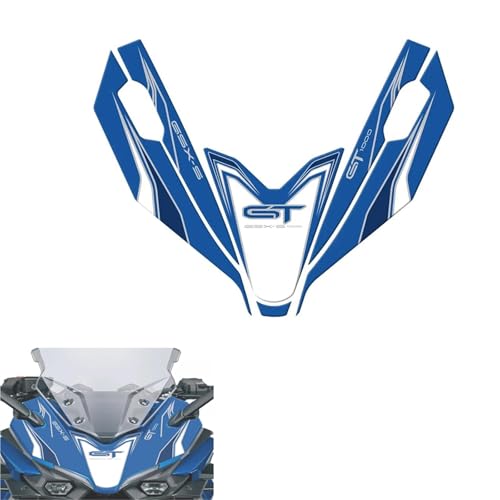 GuyAna Tankschutz Motorrad 3D Schutz Aufkleber Aufkleber Für Suzuki GSX-S1000GT GSX-S 1000GT 2022 2023 2024 Motorrad Front Verkleidung Protector(White) von GuyAna