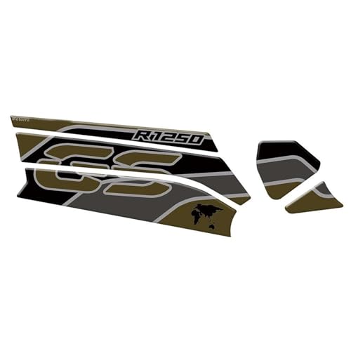 GuyAna Tankschutz Motorräder 3D Schutz Aufkleber Decals Für BMW R1250GS R 1250 GS/GS Abenteuer 2018 2019 2020 2021 2022 2023 Motorräder Schwinge Aufkleber(Grey) von GuyAna