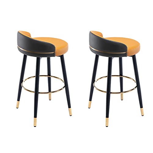 Guyifuny Barhocker 2er-Set 360-Grad-Drehhocker mit gepolsterter Sitzfläche, Armlehnenloser Barhocker für Bistro-Esszimmer-Frühstücksinsel-Stuhl,F,62cm Sitzhöhe Guyifuny Barhocker 2er-Set 360-Grad-Drehhocker mit gepolsterter Sitzfläche, Armlehnenloser Barhocker für Bistro-Esszimmer-Frühstücksinsel-Stuhl,F,62cm Sitzhöhe von Guyifuny