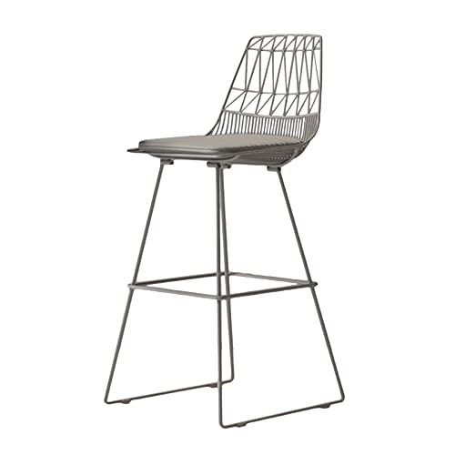 Guyifuny Barhocker-Set mit 2 einfachen Barhockern aus Metall mit Fester Höhe für Küche, Bar, Esszimmer, Kaffeehaus, Rauchgrau, 65 cm Sitzhöhe Guyifuny Barhocker-Set mit 2 einfachen Barhockern aus Metall mit Fester Höhe für Küche, Bar, Esszimmer, Kaffeehaus, Rauchgrau, 65 cm Sitzhöhe von Guyifuny