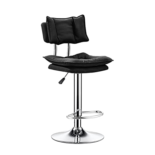 Guyifuny Barhocker für Küchen, gepolsterter Sitz, Frühstücks-Esszimmerstuhl, höhenverstellbarer Barhocker von 62 bis 83 cm, Schwarze Polster, 1 Stück Guyifuny Barhocker für Küchen, gepolsterter Sitz, Frühstücks-Esszimmerstuhl, höhenverstellbarer Barhocker von 62 bis 83 cm, Schwarze Polster, 1 Stück von Guyifuny