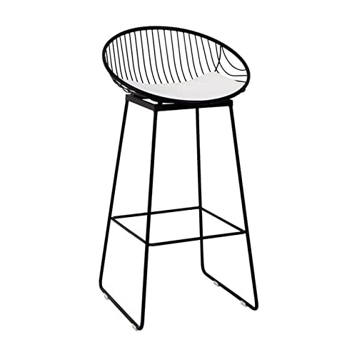 Guyifuny Barhocker mit Netzrückenlehne, Küchenhocker ohne Armlehnen, hochwertiger PU-gepolsterter Esszimmerstuhl mit Fußstützen, Wohnmöbel, Schwarz Guyifuny Barhocker mit Netzrückenlehne, Küchenhocker ohne Armlehnen, hochwertiger PU-gepolsterter Esszimmerstuhl mit Fußstützen, Wohnmöbel, Schwarz von Guyifuny