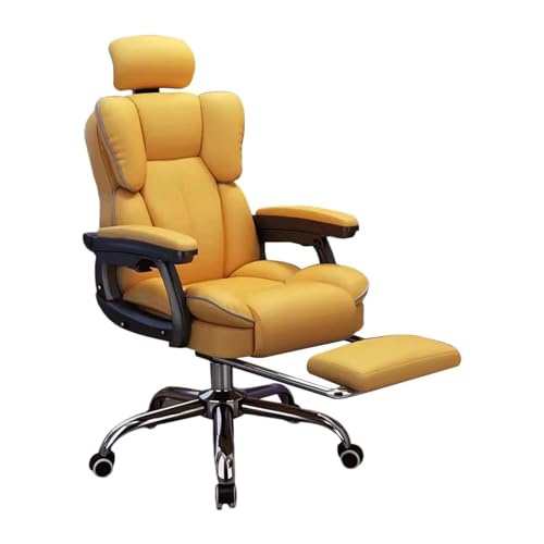 Guyifuny Bequemer Computer-Schreibtischstuhl, komfortable Gaming-Computerstühle mit Verstellbarer Kopfstütze, ergonomischer Schreibtischsessel fürs Büro zu Hause von Guyifuny