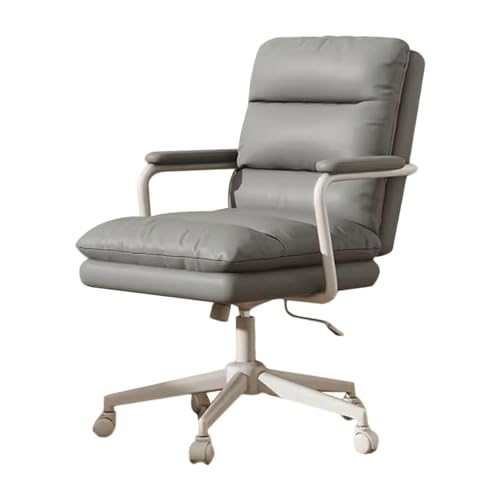 Guyifuny Bürostuhl Moderner ergonomischer hoher Computer-Schreibtischstuhl mit Rollen Drehbarer Büro-Schreibtisch-Computer mit Armlehnen Lordosenstütze von Guyifuny