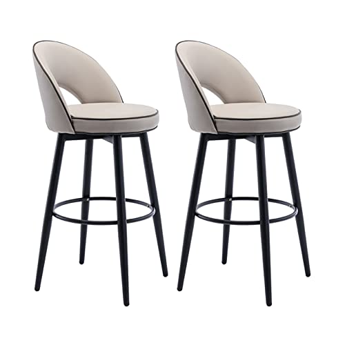 Guyifuny Drehbarer Barhocker, 2er-Set, hochwertiger gepolsterter Thekenhocker aus PU-Leder mit Rückenlehne für Pub, Home Bar, Esszimmer, B, 72 cm Sitzhöhe Guyifuny Drehbarer Barhocker, 2er-Set, hochwertiger gepolsterter Thekenhocker aus PU-Leder mit Rückenlehne für Pub, Home Bar, Esszimmer, B, 72 cm Sitzhöhe von Guyifuny