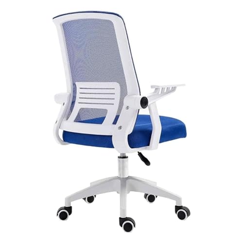Guyifuny Ergonomischer Computerstuhl fürs Büro, wendbare Armlehne, Schreibtisch, mittlere Rückenlehne, atmungsaktives Netzgewebe, Drehstuhl für das Arbeiten zu Hause von Guyifuny