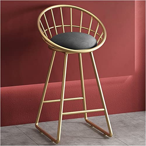 Guyifuny Küchenthekenhocker, 2er-Set, weicher PU-Ledersitz, kräftiger Stahlrohrrahmen, Frühstücksbarhocker mit Rückenlehne und Fußstütze, graues Kissen, 75 cm Sitzhöhe Guyifuny Küchenthekenhocker, 2er-Set, weicher PU-Ledersitz, kräftiger Stahlrohrrahmen, Frühstücksbarhocker mit Rückenlehne und Fußstütze, graues Kissen, 75 cm Sitzhöhe von Guyifuny