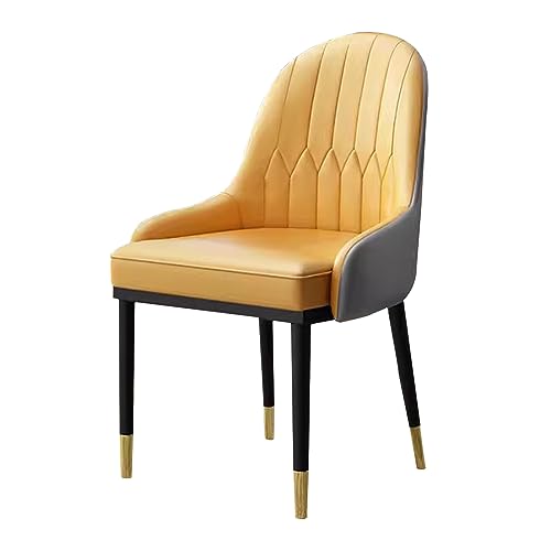 Guyifuny Moderne Esszimmerstühle für die Küche, gepolsterte Esszimmerstühle mit Sitzkissen aus Kunstleder und stabilen Metallbeinen von Guyifuny