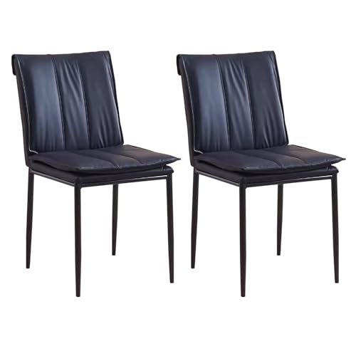 Guyifuny Moderne gepolsterte Seitenstühle ohne Armlehnen, 2er-Set, gepolsterte Küchen-/Esszimmerstühle für Küche/Wohnzimmer/Empfang, Schwarz Guyifuny Moderne gepolsterte Seitenstühle ohne Armlehnen, 2er-Set, gepolsterte Küchen-/Esszimmerstühle für Küche/Wohnzimmer/Empfang, Schwarz von Guyifuny