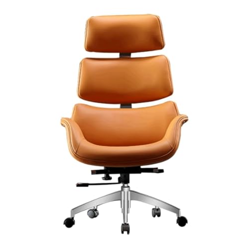 Guyifuny Moderner Chefsessel aus der Mitte des Jahrhunderts mit hoher Rückenlehne, Lendenwirbelstütze und Schwenkrädern, idealer ergonomischer Computer-Schreibtischstuhl für das Arbeitszimmer von Erw Guyifuny Moderner Chefsessel aus der Mitte des Jahrhunderts mit hoher Rückenlehne, Lendenwirbelstütze und Schwenkrädern, idealer ergonomischer Computer-Schreibtischstuhl für das Arbeitszimmer von Erw von Guyifuny