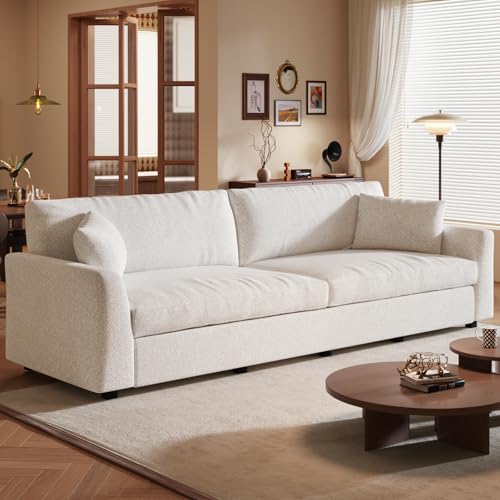 Guyii Beiges 2er Sofa, modernes und gemütliches Möbelstück für Wohnzimmer, weiche Couch für Zuhause, komfortable und stilvolle Sitzgelegenheit, 266 cm (EIN Sofa) von Guyii