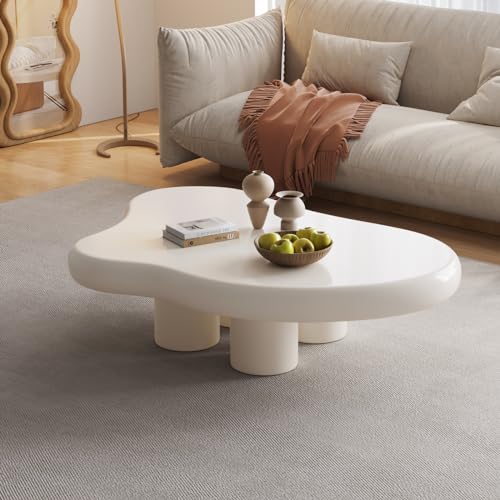 Guyii Beistelltisch Klein Couchtisch Wohnzimmer – Moderner Kaffeetisch Teetisch Sofatisch – Weißer Design Tisch in Organischer Form für Zuhause Guyii Beistelltisch Klein Couchtisch Wohnzimmer – Moderner Kaffeetisch Teetisch Sofatisch – Weißer Design Tisch in Organischer Form für Zuhause von Guyii