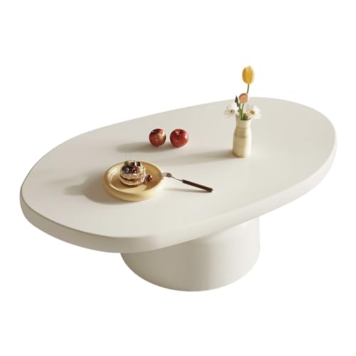 Guyii Eleganter Couchtisch Weiß – Vielseitiger Coffee Table & Sofatisch, Robuster Kaffeetisch im Minimalistischen Design, Perfekt für Wohnzimmer, Balkon oder Gästezimmer (Stil A) von Guyii