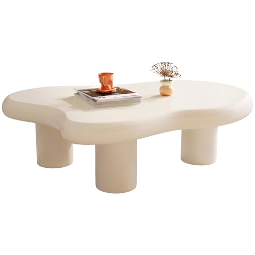 Guyii Moderner Wohnzimmertisch – Designer Coffee Table, Couchtisch Weiß, Kleiner Sofatisch, Stubentisch, Cauchsofa Tisch, Eleganter Sofa Table für Wohnzimmer (Stil E) von Guyii