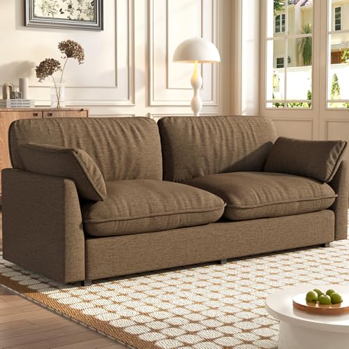 Guyii Sofas & Couches 2 Sitzer – Modernes 2er Sofa 210 cm – Bequeme Couchsofa für Wohnzimmer, Stoffsofa in Kaffee Braun mit Weichen Kissen Guyii Sofas & Couches 2 Sitzer – Modernes 2er Sofa 210 cm – Bequeme Couchsofa für Wohnzimmer, Stoffsofa in Kaffee Braun mit Weichen Kissen von Guyii