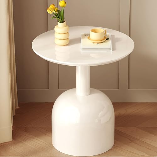 Guyii Weiße Beistelltisch für Wohnzimmer, Couchtisch, Sofatisch, Side Table, Kaffeetisch – Moderner, minimalistischer Design für Wohnbereiche und Büros von Guyii