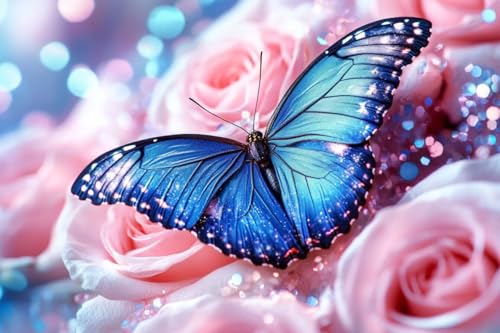 Diamond Painting Schmetterling Diamond Painting Kinder Blume Daiment Bilder Erwachsene, 5D Kreativ Set für Erwachsene, Vollbohrer Diamanten Malerei Stickerei Kreuzstich Zubehör Décor 60x90cm Q-450 Diamond Painting Schmetterling Diamond Painting Kinder Blume Daiment Bilder Erwachsene, 5D Kreativ Set für Erwachsene, Vollbohrer Diamanten Malerei Stickerei Kreuzstich Zubehör Décor 60x90cm Q-450 von Guyosing