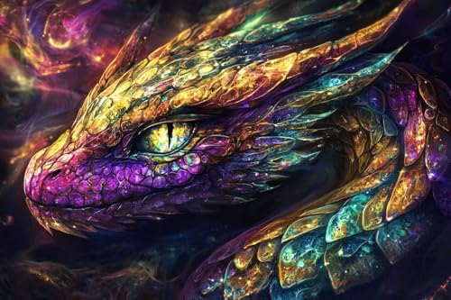 Diamond Painting Traum Diamond Painting Kinder Drachen Daiment Bilder Erwachsene, 5D Kreativ Set für Erwachsene, Vollbohrer Diamanten Malerei Stickerei Kreuzstich Zubehör für Home Décor 80x120cm Q-242 Diamond Painting Traum Diamond Painting Kinder Drachen Daiment Bilder Erwachsene, 5D Kreativ Set für Erwachsene, Vollbohrer Diamanten Malerei Stickerei Kreuzstich Zubehör für Home Décor 80x120cm Q-242 von Guyosing