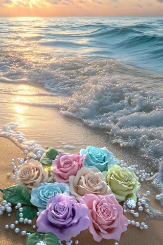 Meer Diamond Painting Blume Diamond Painting Erwachsene, DIY Diamant Bilder, Diamanten Kinder Kreuzstich Diamonds Bastelset Erwachsene Mosaikherstellung Set, für Home Décor Geschenk 70x105cm Q-559 Meer Diamond Painting Blume Diamond Painting Erwachsene, DIY Diamant Bilder, Diamanten Kinder Kreuzstich Diamonds Bastelset Erwachsene Mosaikherstellung Set, für Home Décor Geschenk 70x105cm Q-559 von Guyosing
