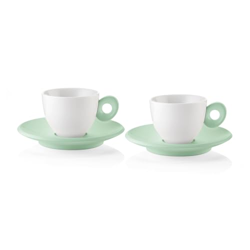 Guzzini 081700243 2 Espressotassen, Porcelain, Mave-Grün von Guzzini