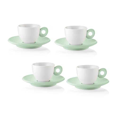 Guzzini 081701243 4 Espressotassen, Porcelain, Mave-Grün von Guzzini