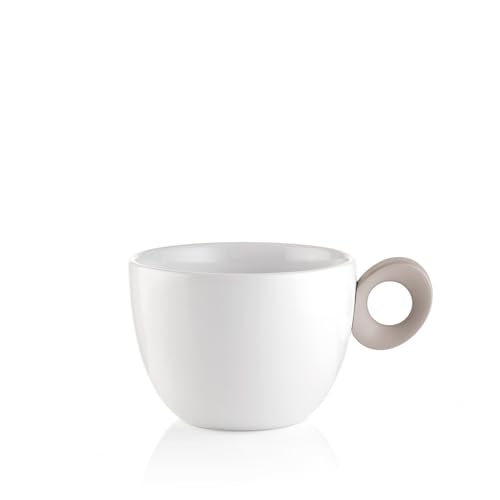 Guzzini 081703158 Frühstückstasse, Porcelain, Taupe von Guzzini