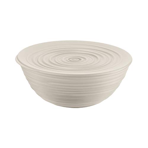 Guzzini - Tierra, Behälter L mit Deckel - Milchweiß, Ø 25xh10,8 cm | 3100cc - 175002156, Weiß von Guzzini